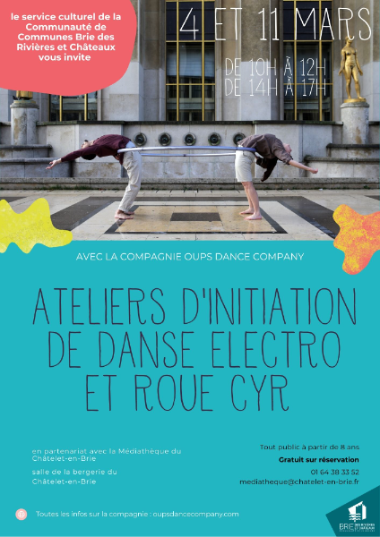 Couverture de Atelier d'initiation danse electro et roue cyr au Chatelet-en-Brie